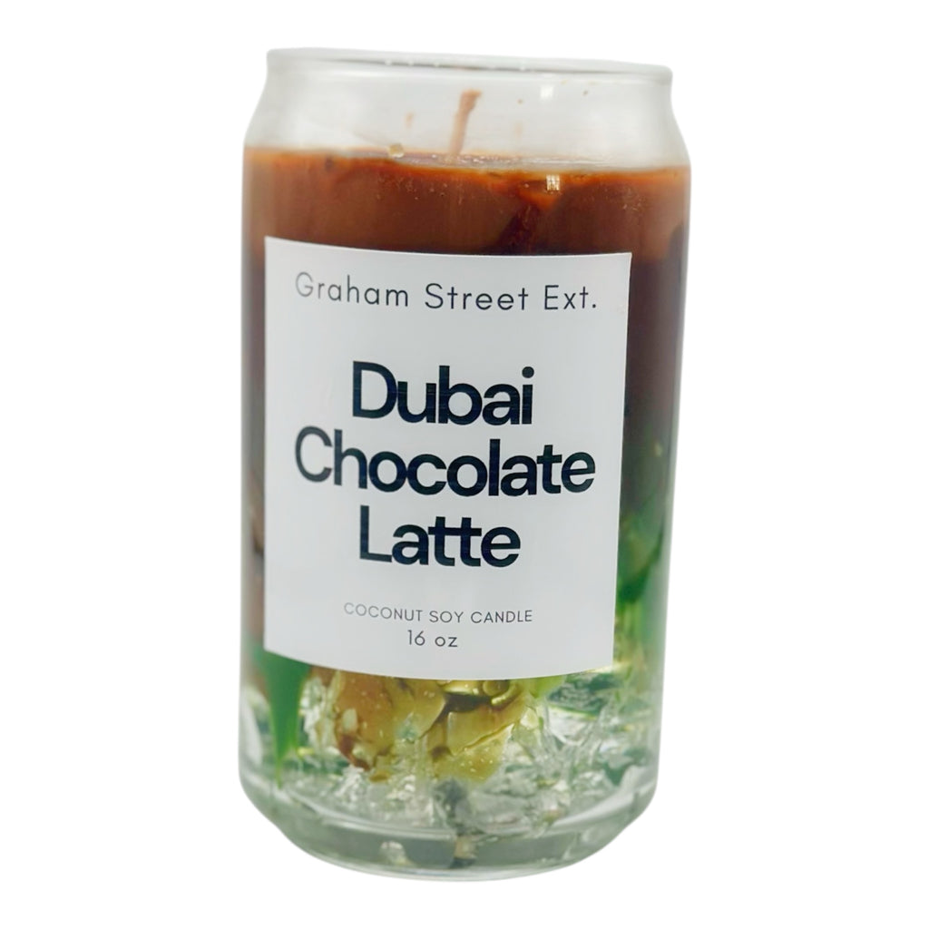 ICED  DUBAI CHOCOLATE  CANDLE